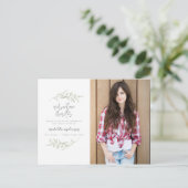 冒険は卒業パーティーの写真の招待を待ちます 案内ポストカード (スタンド正面)