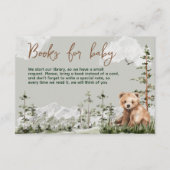 冒険は可愛い森の熊の赤ちゃんシャワーを待っている エンクロージャーカード (正面)
