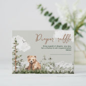 冒険は可愛い森の熊の赤ちゃんシャワーを待っている エンクロージャーカード (スタンド正面)