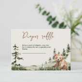 冒険は可愛い森の熊の赤ちゃんシャワーを待っている エンクロージャーカード (スタンド正面)