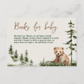 冒険は可愛い森の熊の赤ちゃんシャワーを待っている エンクロージャーカード (正面)
