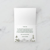 冒険は可愛い森の熊の赤ちゃんシャワーを待っている サンキューカード (内部)