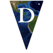 冒険は地球の地球の世界地図を待ちます バンティングフラッグ (第2の旗)