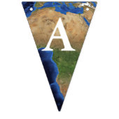 冒険は地球の地球の世界地図を待ちます バンティングフラッグ (第1の旗)