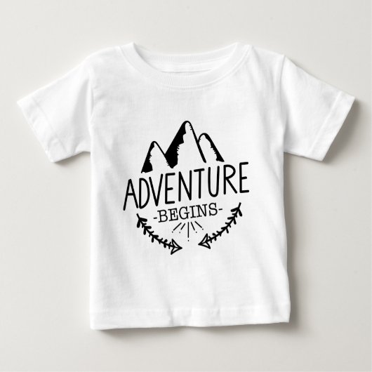 冒険は始まります ベビーTシャツ (正面)