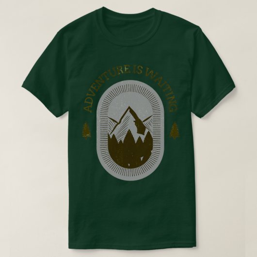 冒険は山々を待っている2 Tシャツ (デザイン正面)