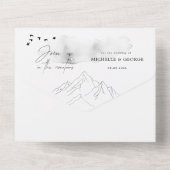 冒険は山の結婚始まり オールインワン招待状 (裏面)