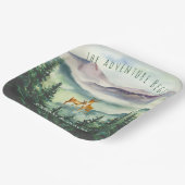 冒険は山の鹿の森結婚の ペーパープレート (傾斜あり)