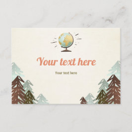 冒険は挿入物カードRSVPブックカード旅行を待ちます 出欠カード