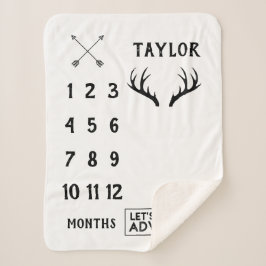 冒険は月例マイル標石のSherpa毛布|を変えます シェルパブランケット