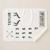 冒険は月例マイル標石のSherpa毛布|を変えます シェルパブランケット (正面(横))