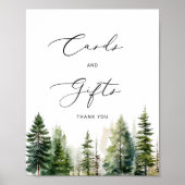 冒険は松の木のカードと贈り物を待っている ポスター (正面)