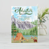 冒険は森の山の赤ん坊のシャワーを始める 招待状 (スタンド正面)