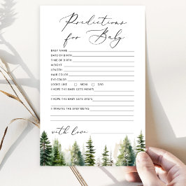 冒険は森林の予測を待っているベビー