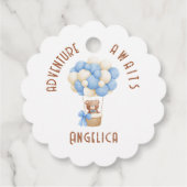 冒険は気球を待っている フェイバータグ (裏面)