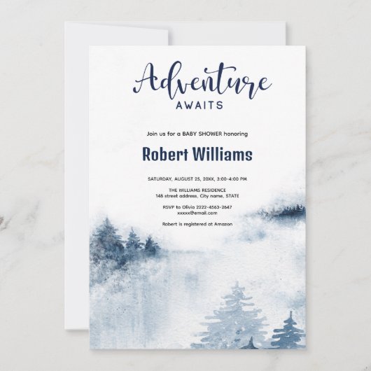 冒険は水彩林の招待を待っている 招待状 (正面)