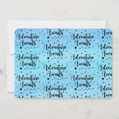 冒険は熱気の気球の写真の卒業を待ちます 招待状 (裏面)