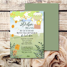 冒険は熱気球の第1聖餐式を始める 招待状