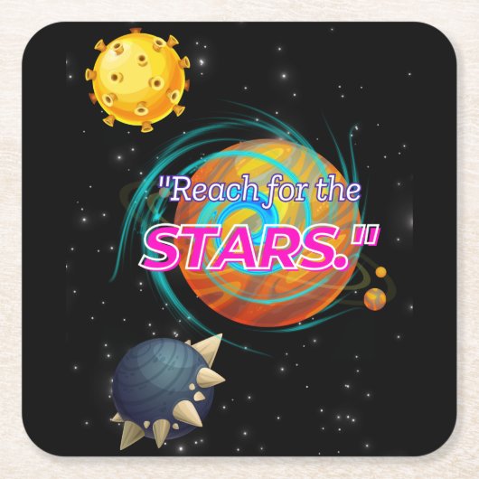 冒険は終わりから始まる スクエアペーパーコースター (正面)