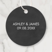 冒険は結婚歓迎の贈り物ラベルを始める フェイバータグ (裏面)