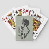 冒険は自然の素晴らしいアウトドアを待ちます トランプ (裏面)