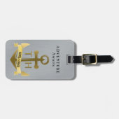 冒険は航海のないかりの巡航の休暇を待ちます ラゲッジタグ (正面横)