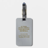 冒険は航海のないかりの巡航の休暇を待ちます ラゲッジタグ (裏面縦)