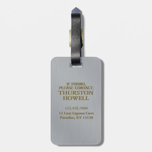 冒険は航海のないかりの巡航の休暇を待ちます ラゲッジタグ (裏面縦)