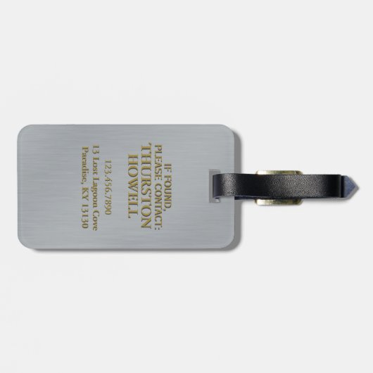 冒険は航海のないかりの巡航の休暇を待ちます ラゲッジタグ (裏面横)