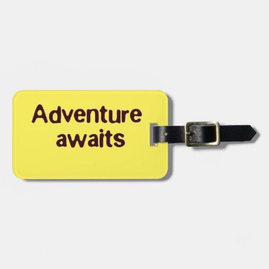 冒険は荷物タグを待っている ラゲッジタグ (正面横)