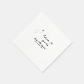 冒険は赤ちゃんシャワーを待っている名前の日付飛行機s スタンダードカクテルナプキン (角)