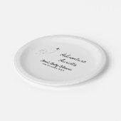 冒険は赤ちゃんシャワーを待っている名前の日付飛行機s ペーパープレート (アングル)