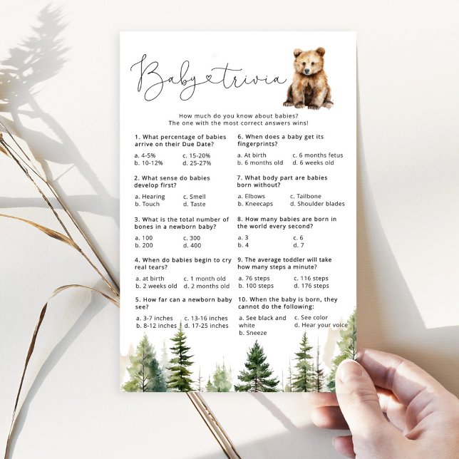 冒険は野生のクマのベビートリビアゲームを待つ (クリエイターアップロード済み)