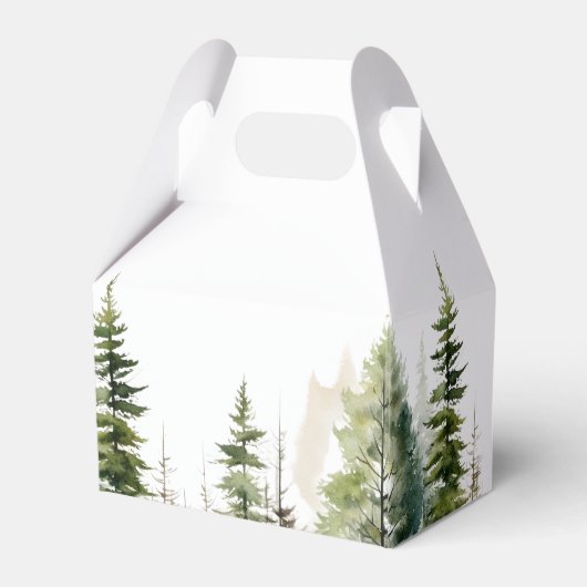 冒険は野生の森のブライダルシャワー フェイバーボックス (裏面サイド)