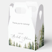 冒険は野生の森のブライダルシャワー フェイバーボックス (オープン)