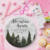 冒険は霧の山々赤ちゃんシャワーを待つ ペーパープレート (パーティー)