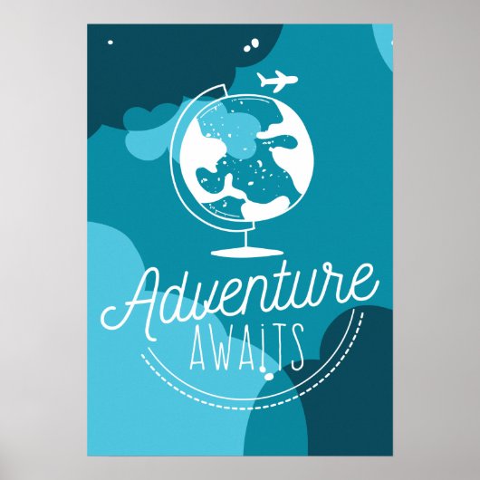 冒険は青い子供のポスターを待っている ポスター (正面)