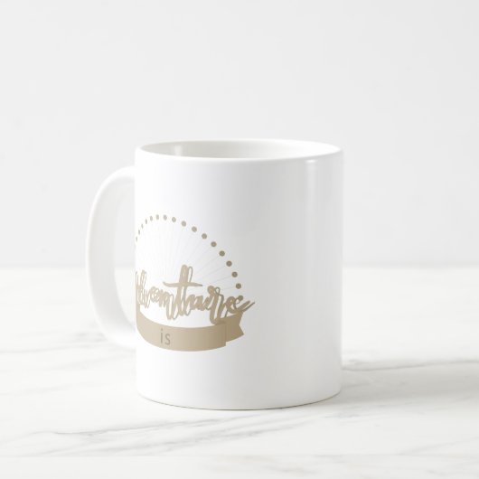 冒険は コーヒーマグカップ (正面左)