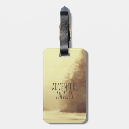 冒険はII荷物のラベルを待ちます ラゲッジタグ (裏面縦)