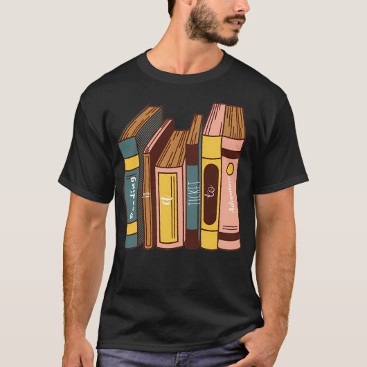 冒険への切符は読書 (18) Tシャツ (正面)