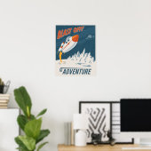 冒険へ突進する ポスター (ホームオフィス)