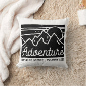 冒険より少ない心配を探索 クッション (ブランケット)