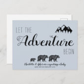 冒険をウッドランドに妊娠させる 案内ポストカード (正面/裏面)