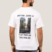 冒険をハイキングするセドナ Tシャツ (裏面)