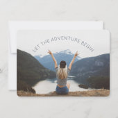 冒険をフォトファーザーにパーティー 招待状 (正面)