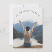 冒険をフォトファーザーにパーティー 招待状 (正面)