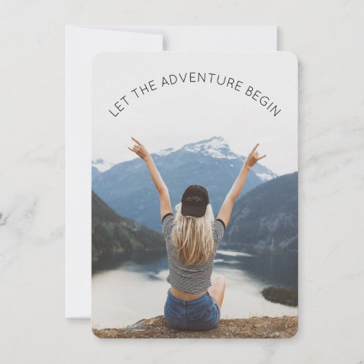 冒険をフォトファーザーにパーティー 招待状 (正面)