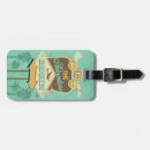 冒険をレトロなスタイルデザイン ラゲッジタグ (正面横)