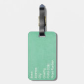 冒険をレトロなスタイルデザイン ラゲッジタグ (裏面縦)