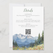 冒険を一つの赤ん坊のシャワーで始める 招待状 (裏面)